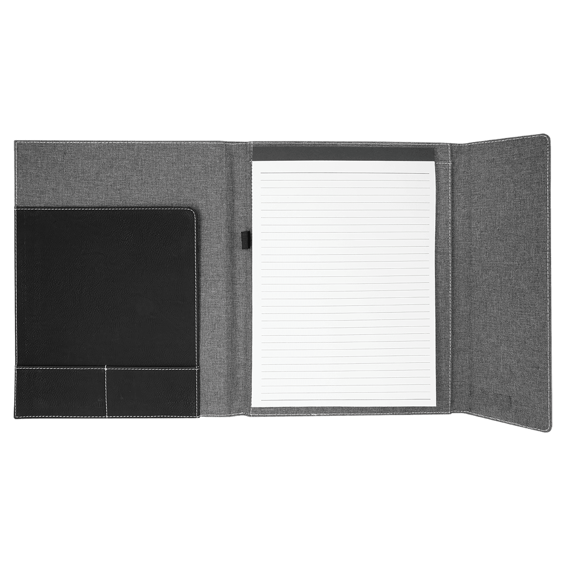 Laserable Leatherette Portfolio With Notepad