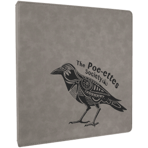 10 1/2" X 11 1/2" Laserable Leatherette 3 Ring Binder With 1" Slant D Rings