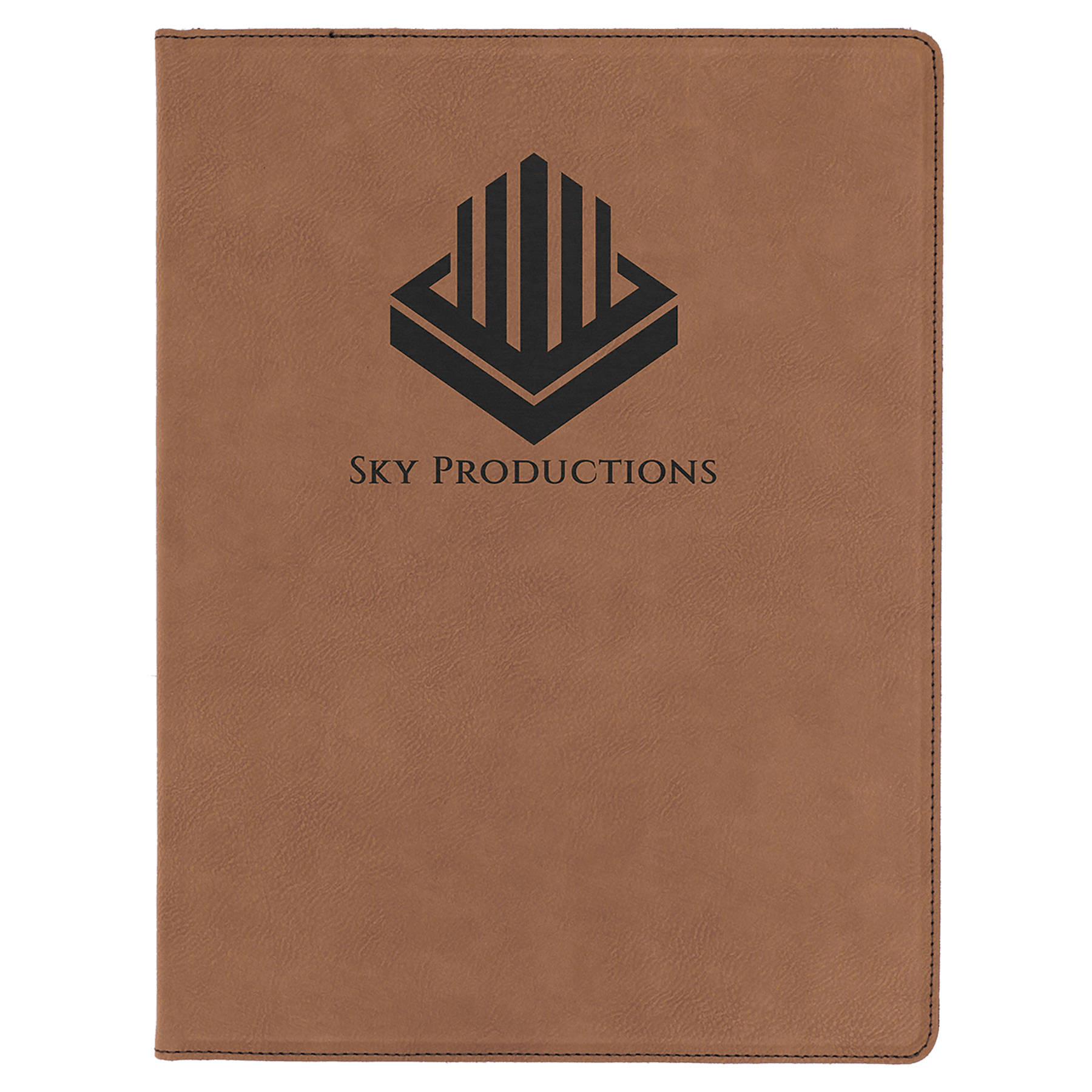 9 1/2" X 12" Laserable Leatherette Portfolio With Notepad