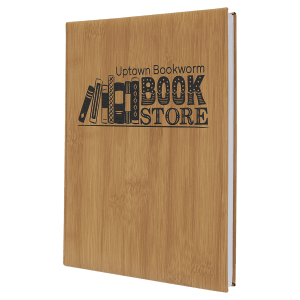 7" X 9 3/4" Laserable Leatherette Journal-Lined Notepad