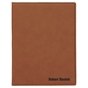 Laserable Leatherette Small Portfolio With Notepad