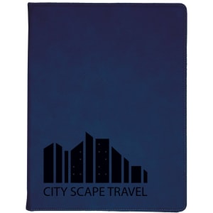 9 1/2" X 12" Laserable Leatherette Portfolio With Notepad