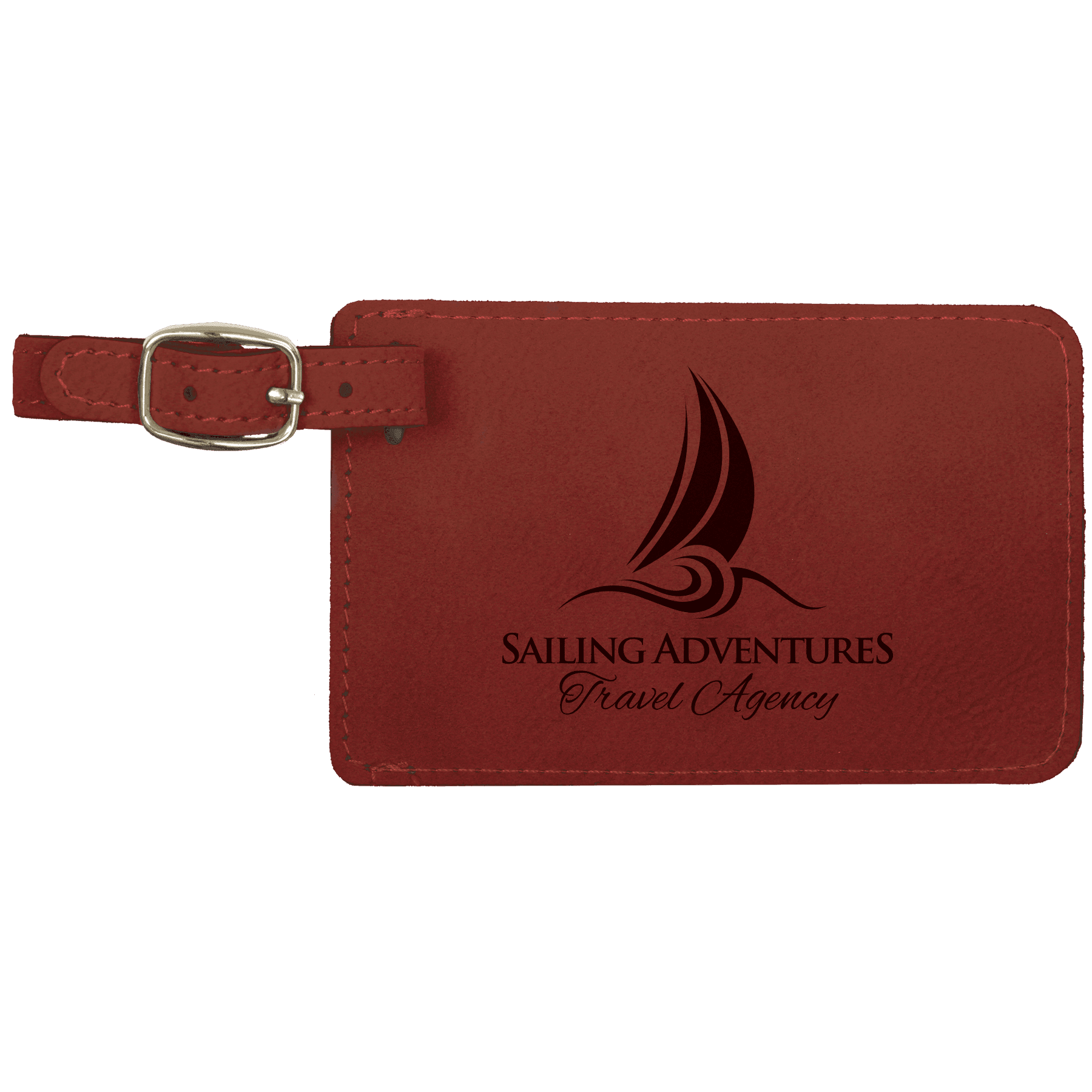 Laserable Leatherette Luggage Tag