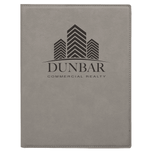 Laserable Leatherette Small Portfolio With Notepad