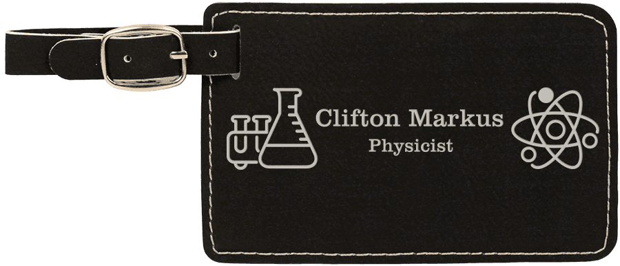 Laserable Leatherette Luggage Tag