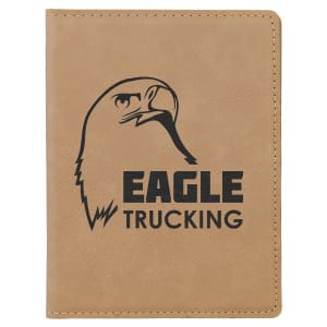 4 1/4" X 5 1/2" Laserable Leatherette Passport Holder