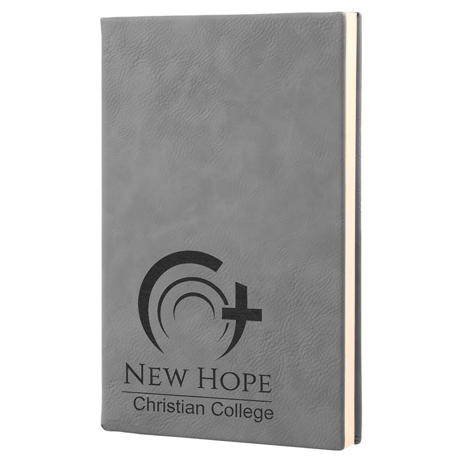 5.25" X 8.25" Laserable Leatherette Journal With Lined Notepad