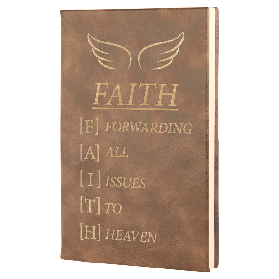 5.25" X 8.25" Laserable Leatherette Journal With Lined Notepad
