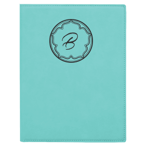 Laserable Leatherette Small Portfolio With Notepad