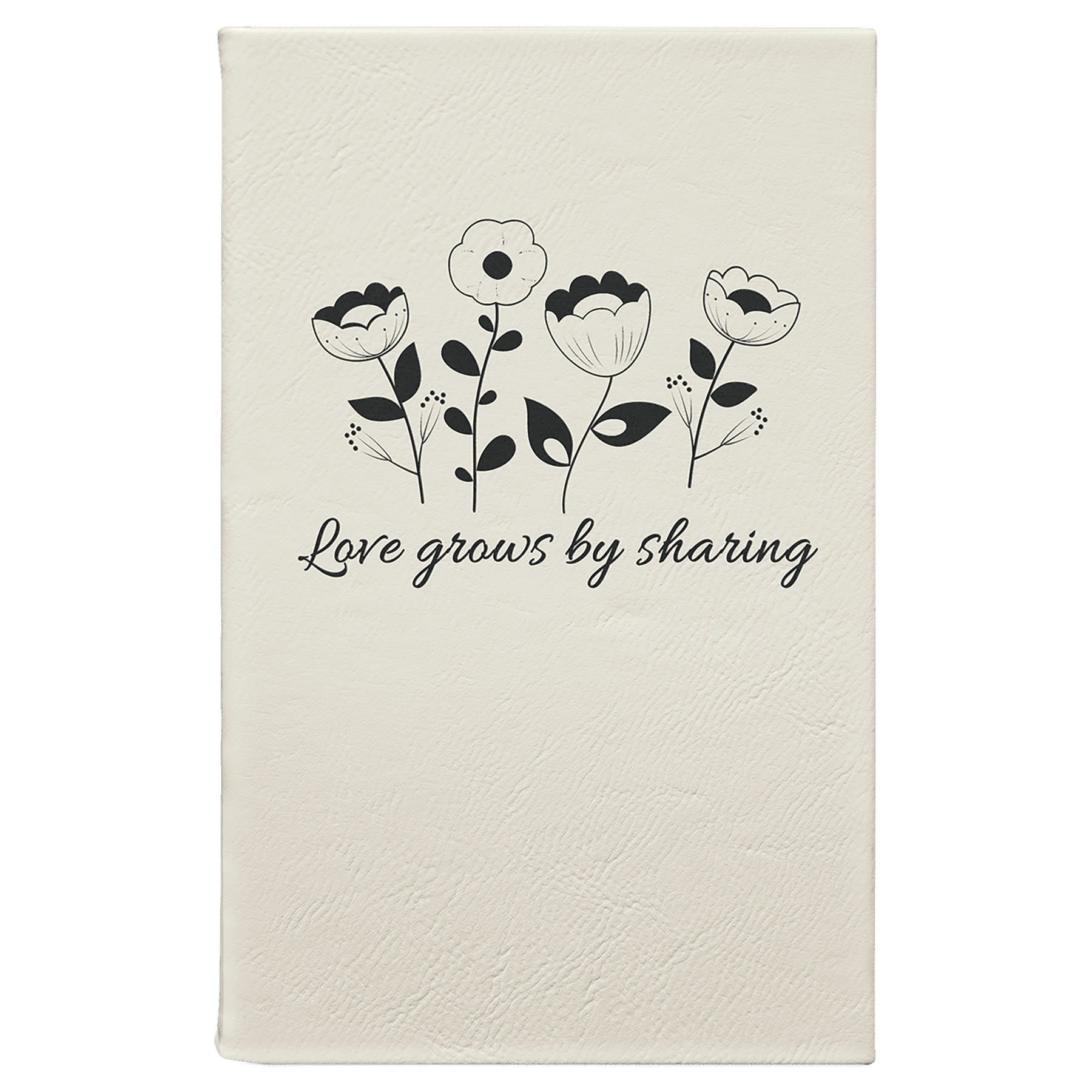 5.25" X 8.25" Laserable Leatherette Journal With Lined Notepad