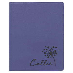 9 1/2" X 12" Laserable Leatherette Portfolio With Notepad