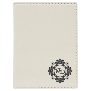Laserable Leatherette Small Portfolio With Notepad