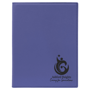 Laserable Leatherette Small Portfolio With Notepad