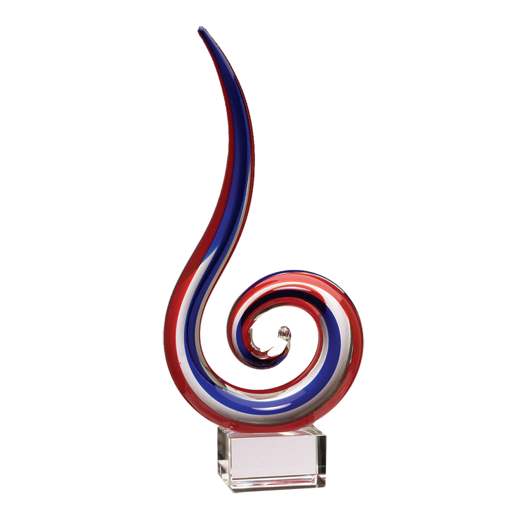 Art Glass Sculpture 14.5"