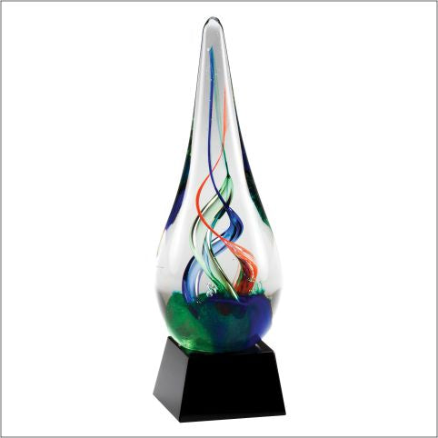 7.5" Multi Color Art Glass