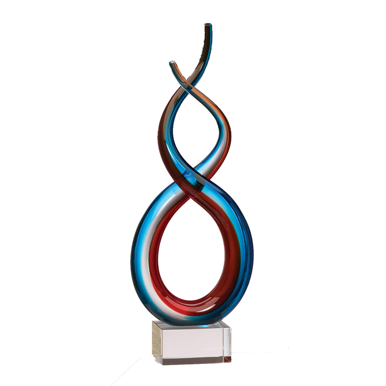 15.5" Art Glass Sculpture