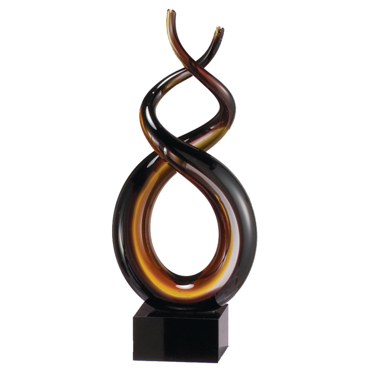 9.75" Art Glass Sculpture