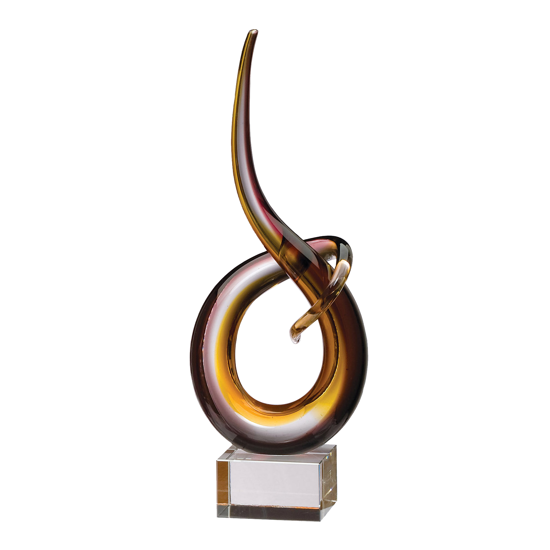14.5" Art Glass Sculpture