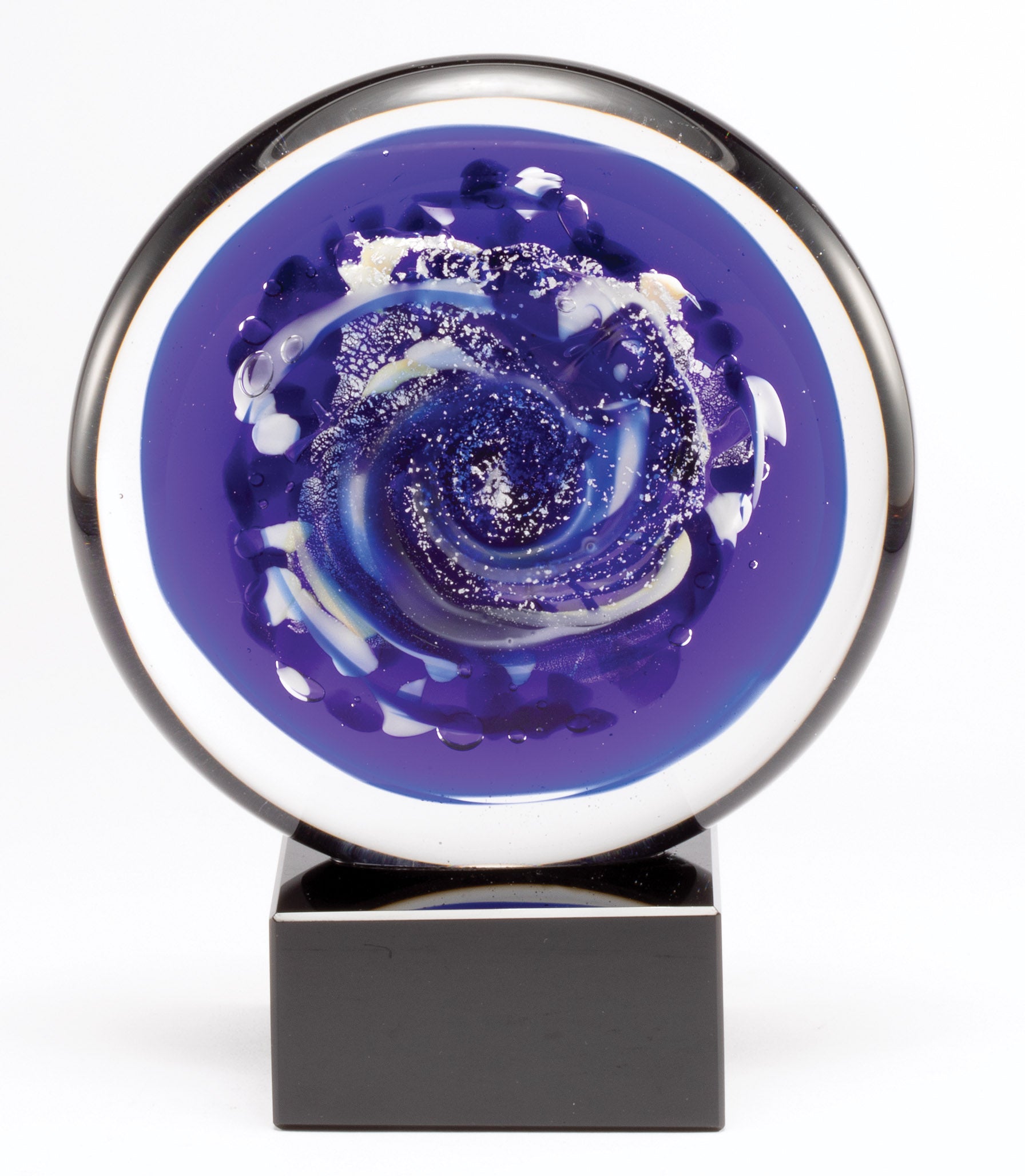 7.25" Round Art Glass