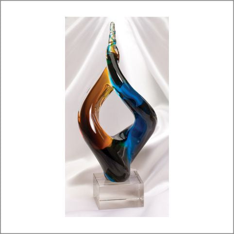 12.5" Art Glass Sculpture