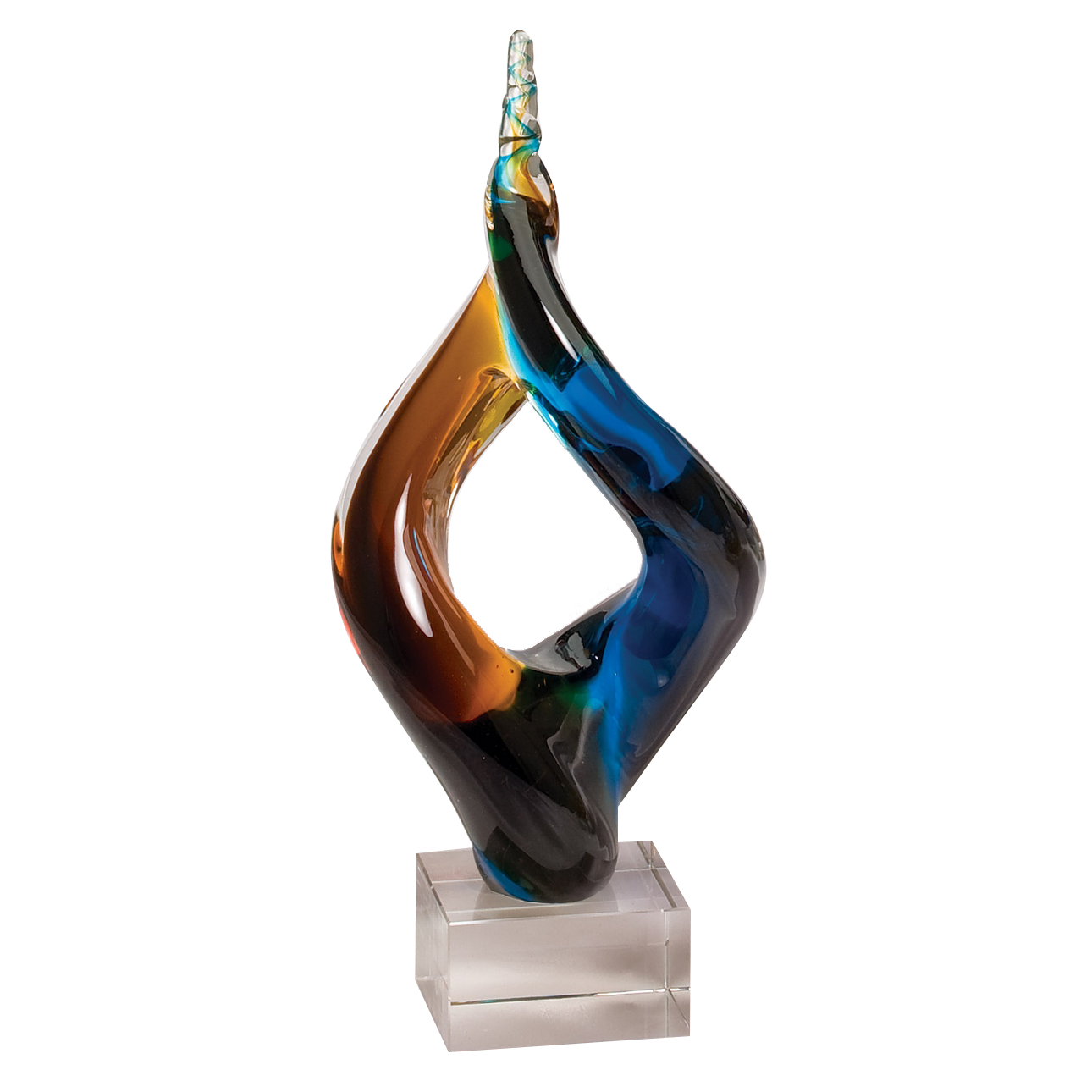 12.5" Art Glass Sculpture