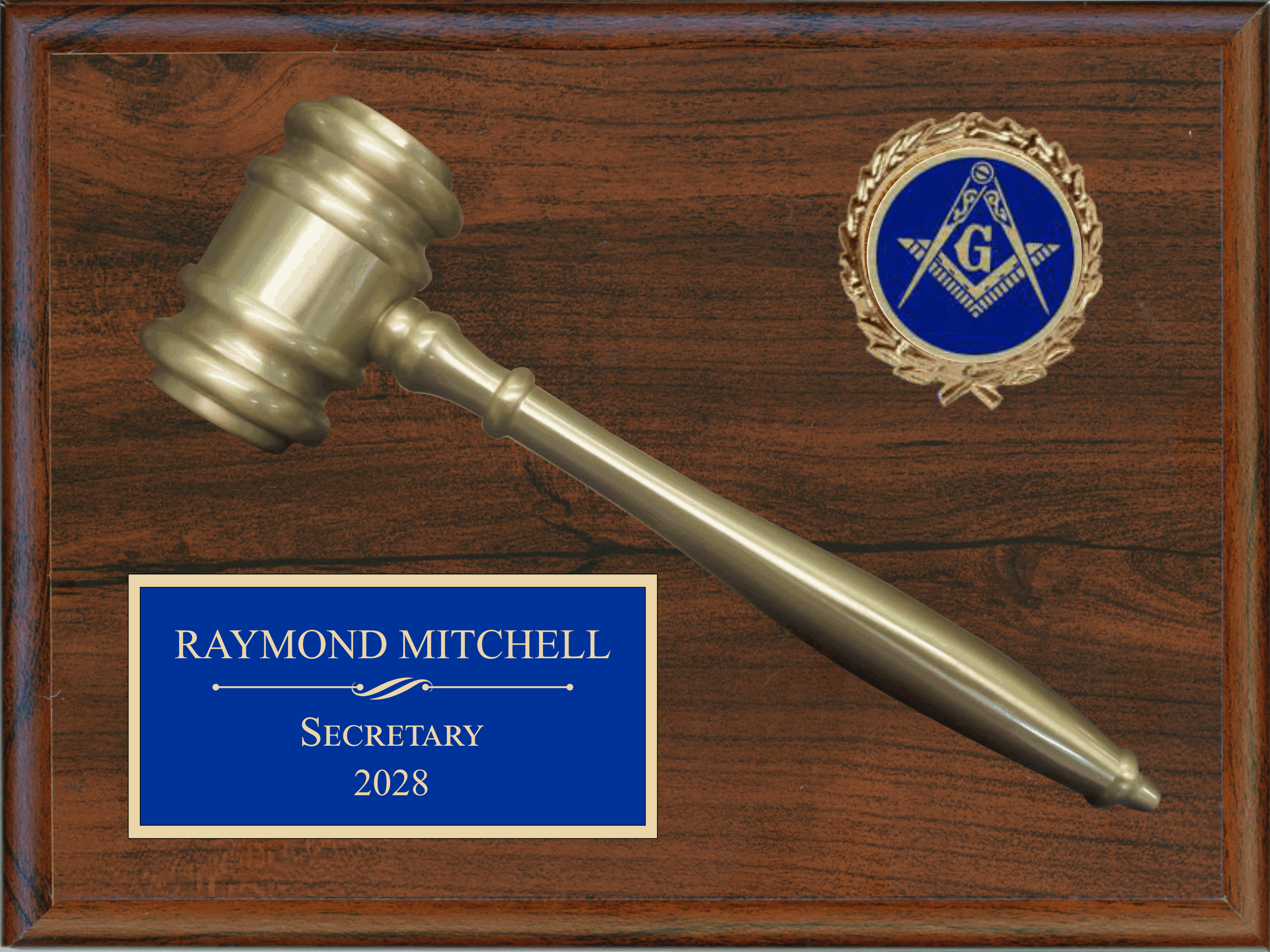 Economy Gavel Plaque