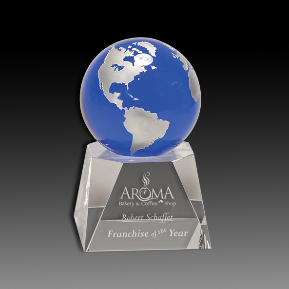 Blue Crystal Globe