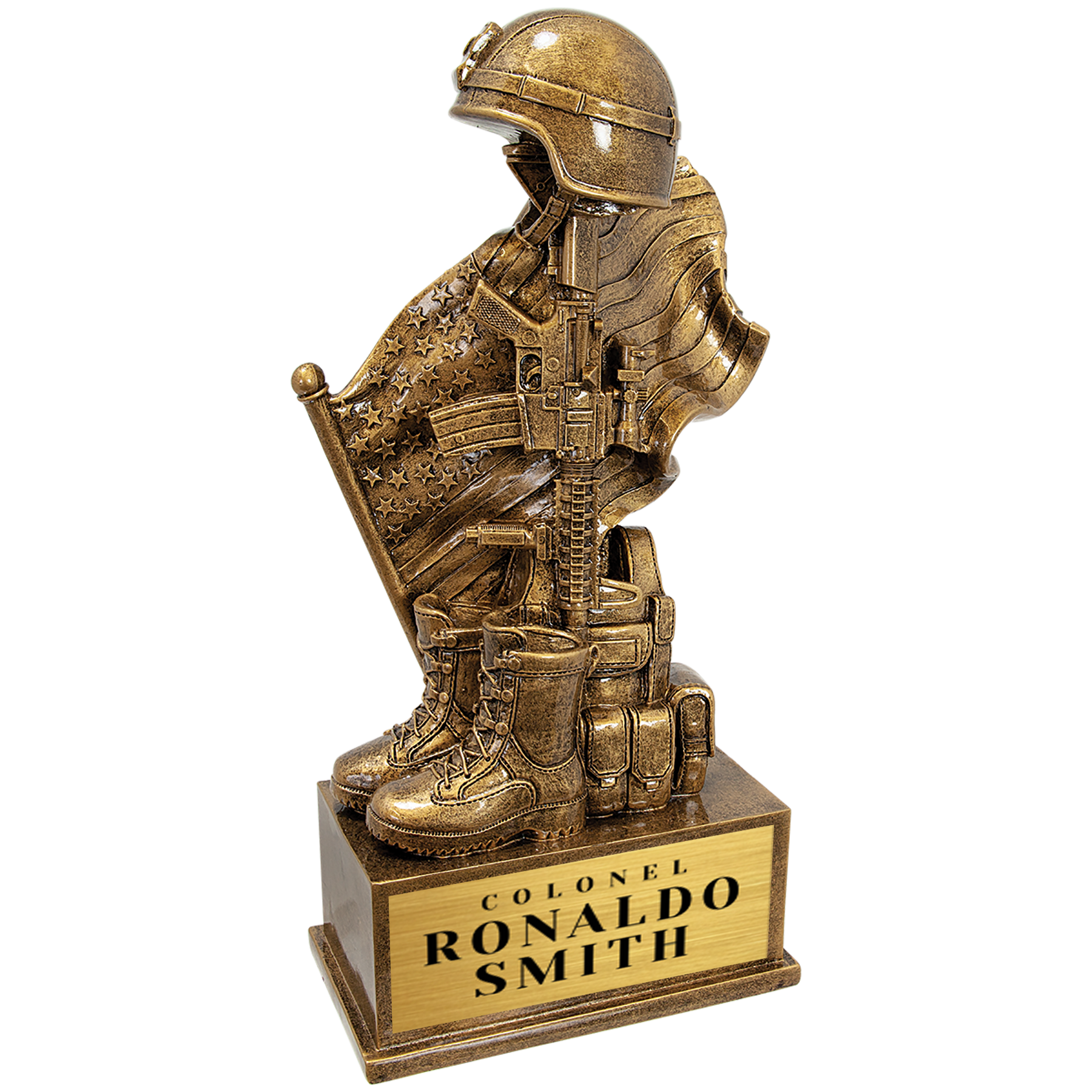 Antique Gold Military Resin