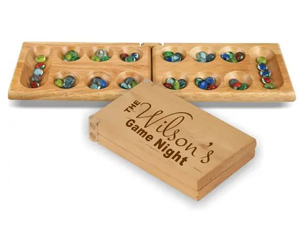 Wood Mancala Game Gift Set