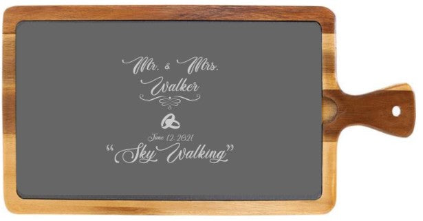 Acacia Wood/Slate Cutting Board