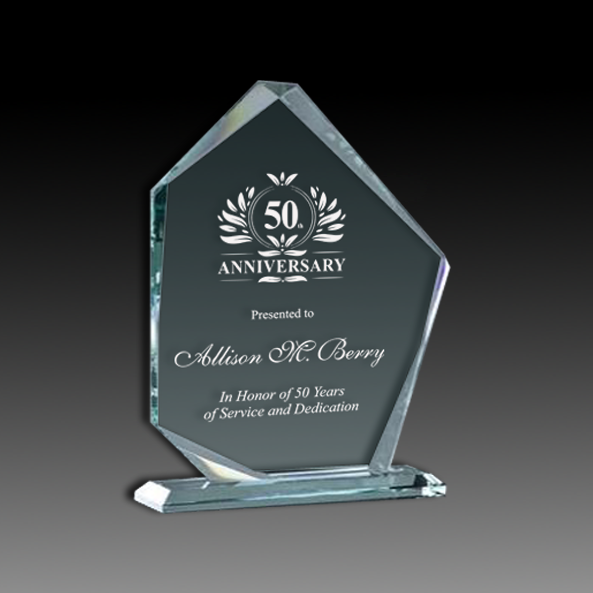 Slanted Glass Pentagon Award