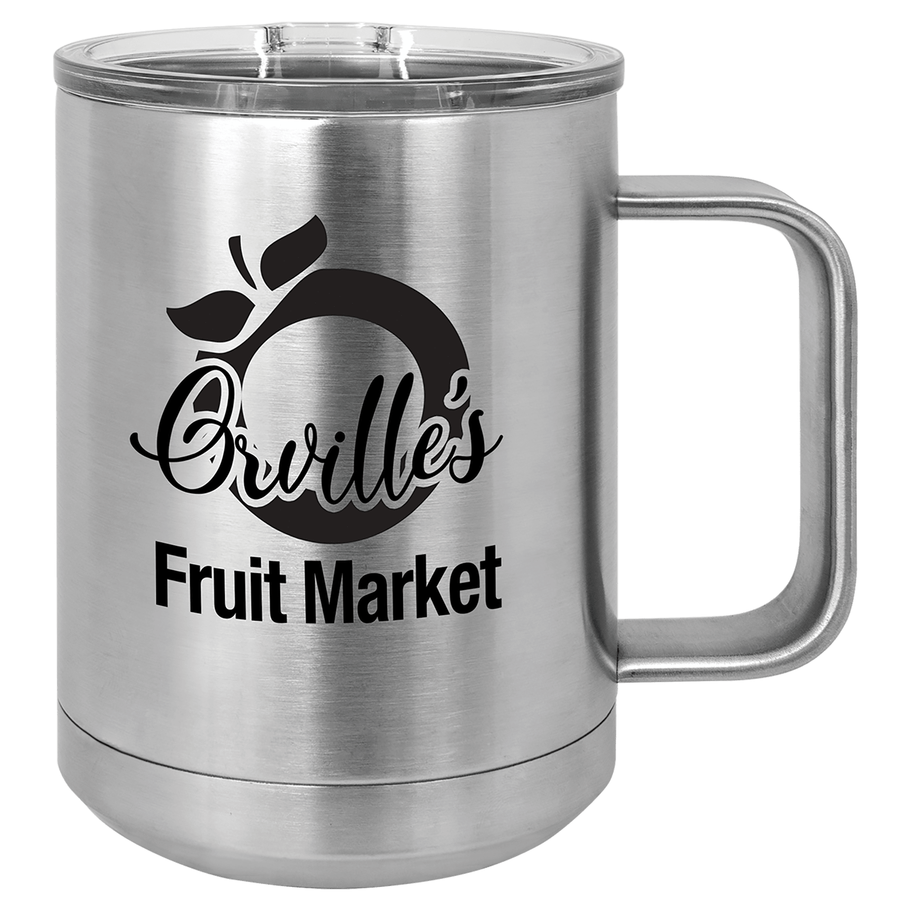 15 Oz. Stainless Steel Vacuum Insulated Mug With Slider Lid
