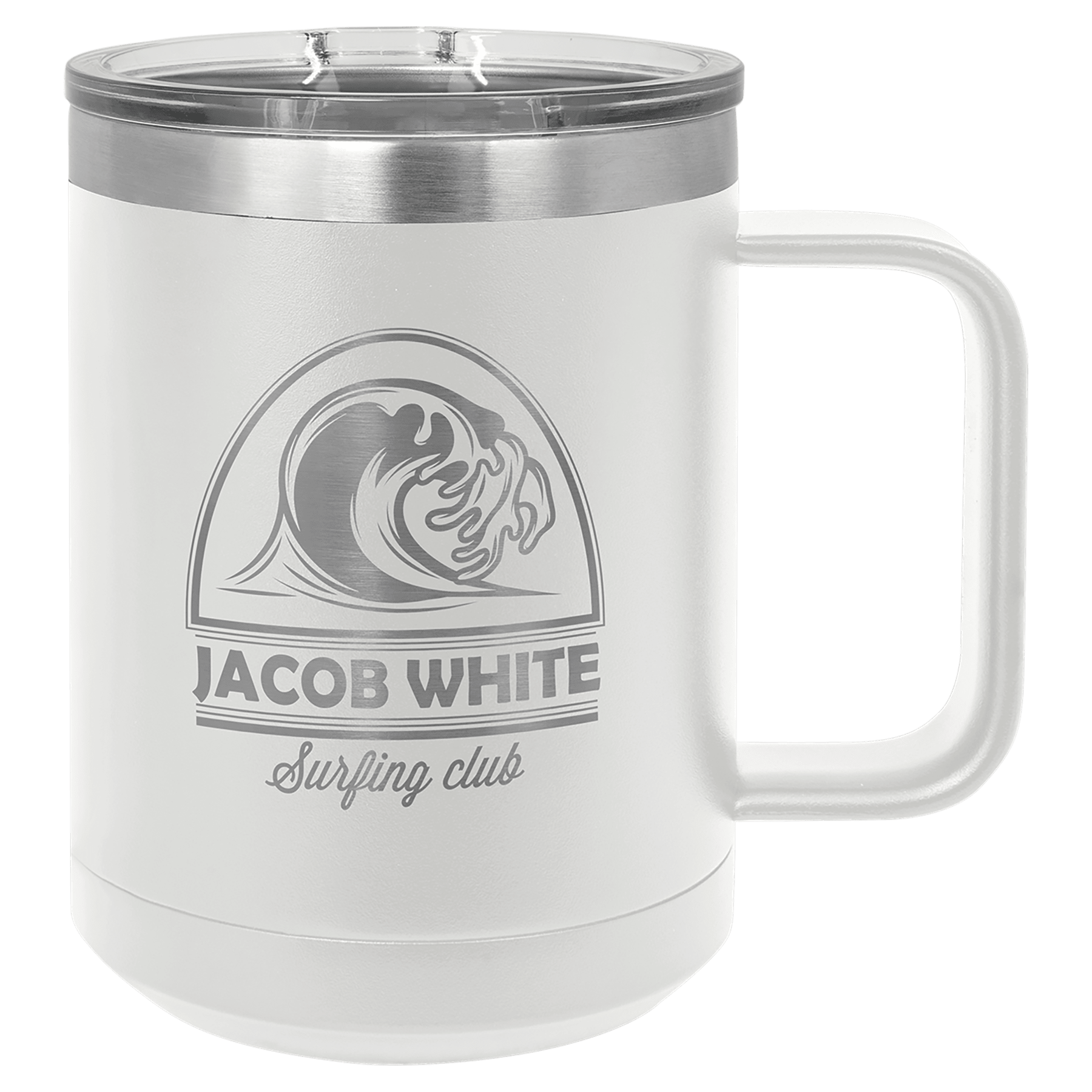 15 Oz. Stainless Steel Vacuum Insulated Mug With Slider Lid