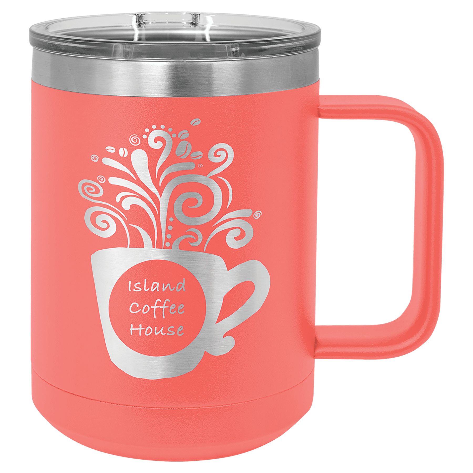 15 Oz. Stainless Steel Vacuum Insulated Mug With Slider Lid