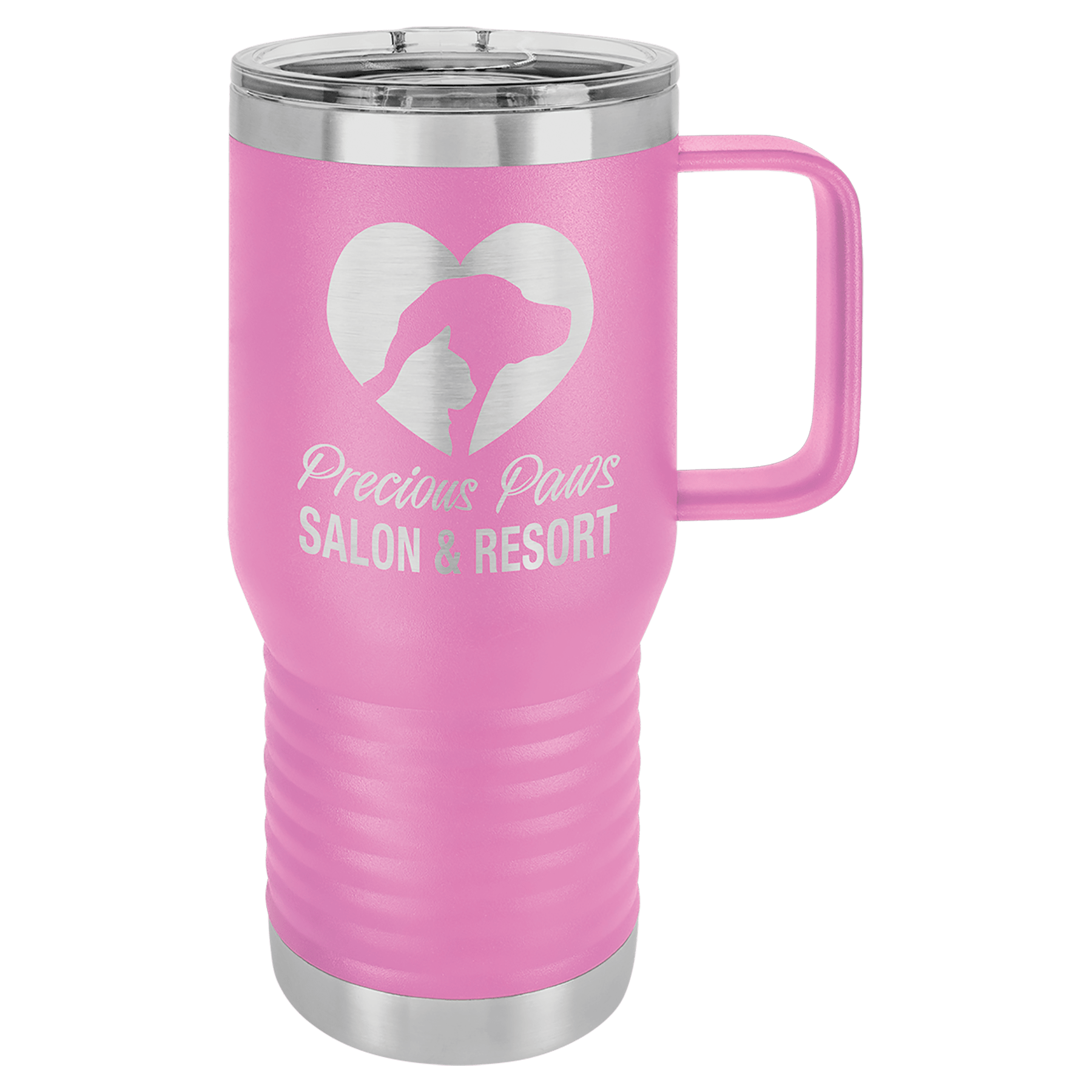 20 Oz. Stainless Steel Vacuum Insulated Travel Mug With Slider Lid
