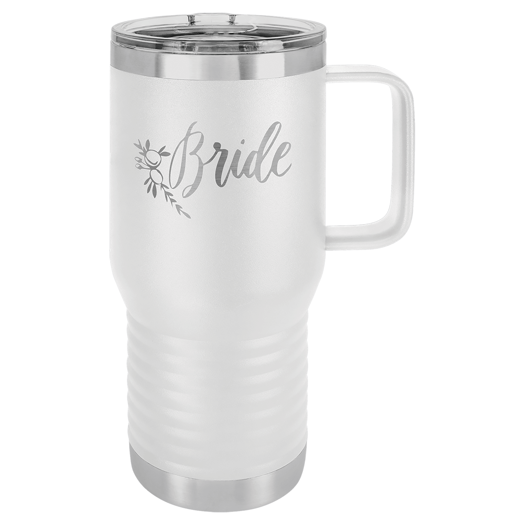 20 Oz. Stainless Steel Vacuum Insulated Travel Mug With Slider Lid