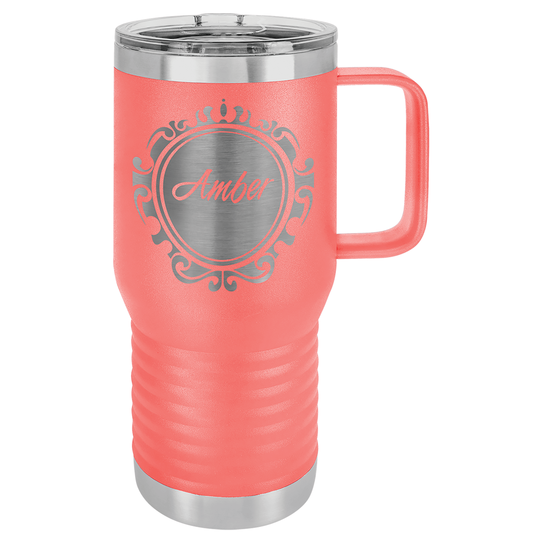 20 Oz. Stainless Steel Vacuum Insulated Travel Mug With Slider Lid