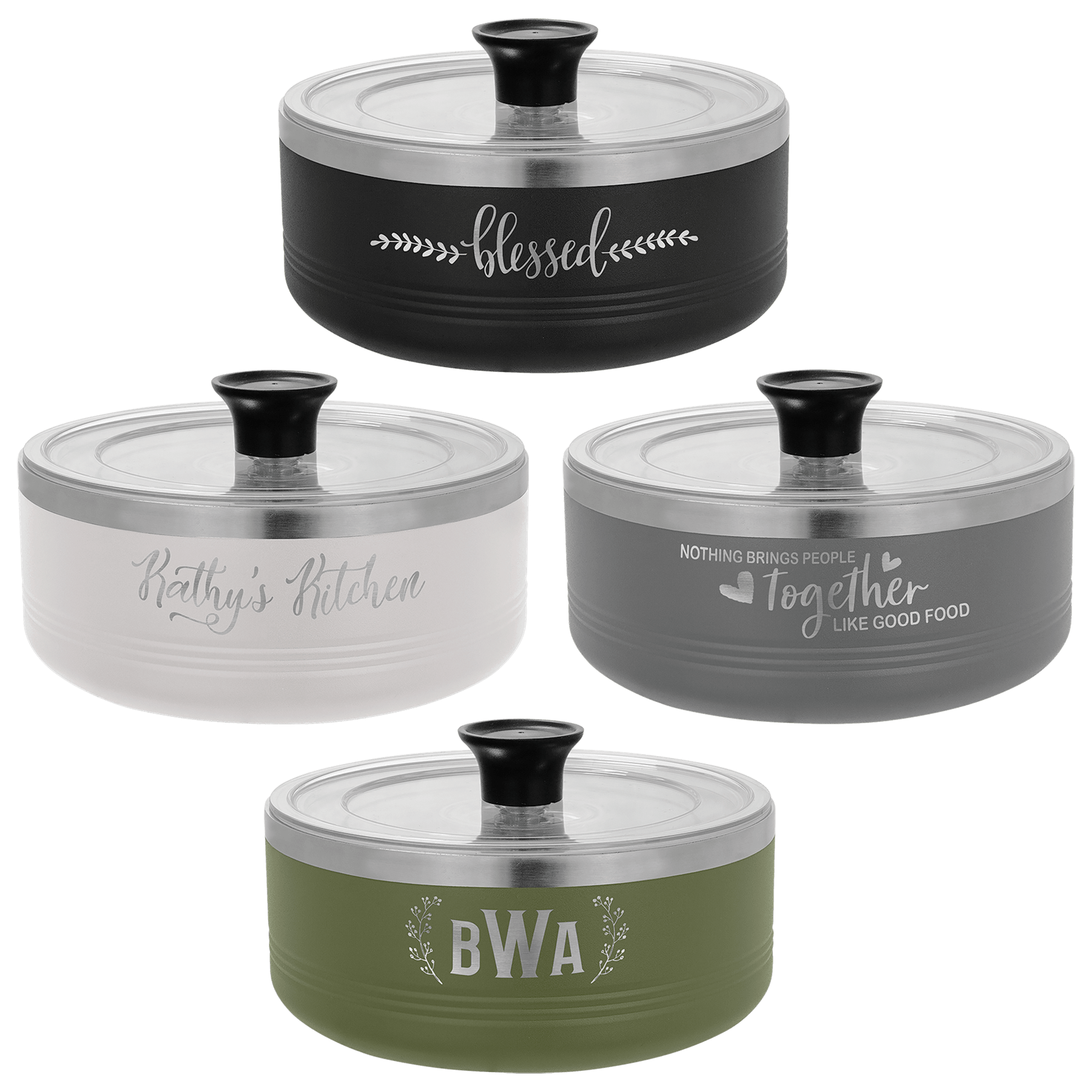 Polar Camel Quart Serving Bowl With Lid