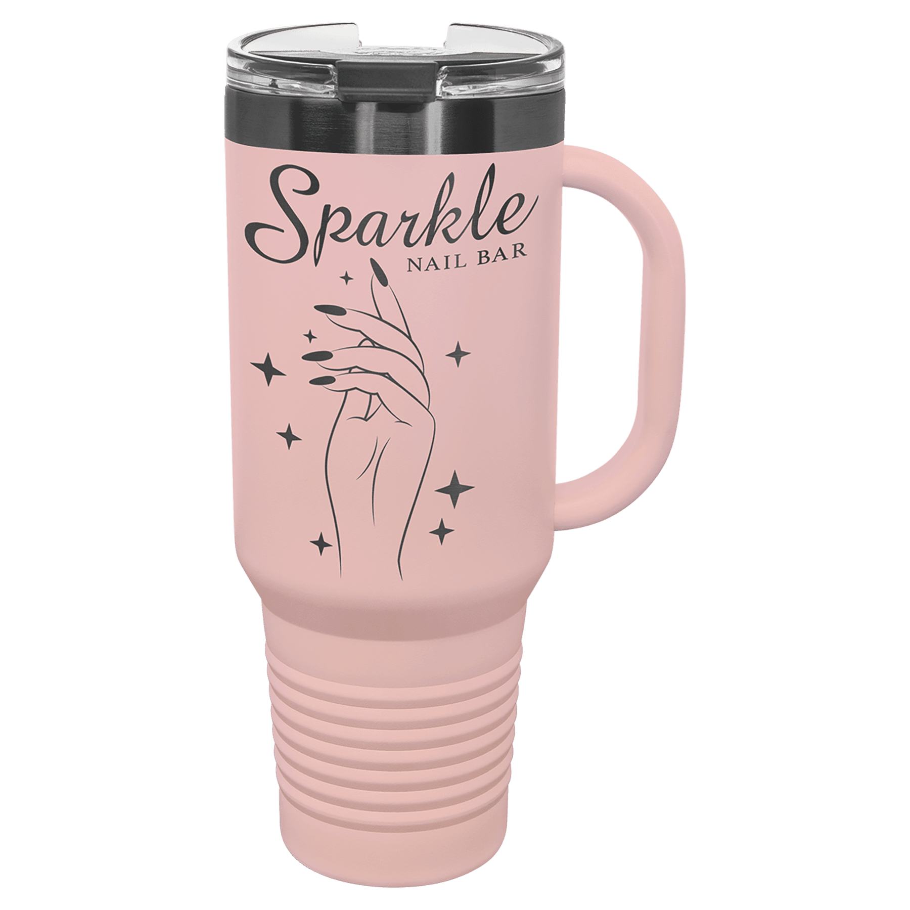 Polar Camel 40 Oz. Travel Mug With Handle, Straw Included