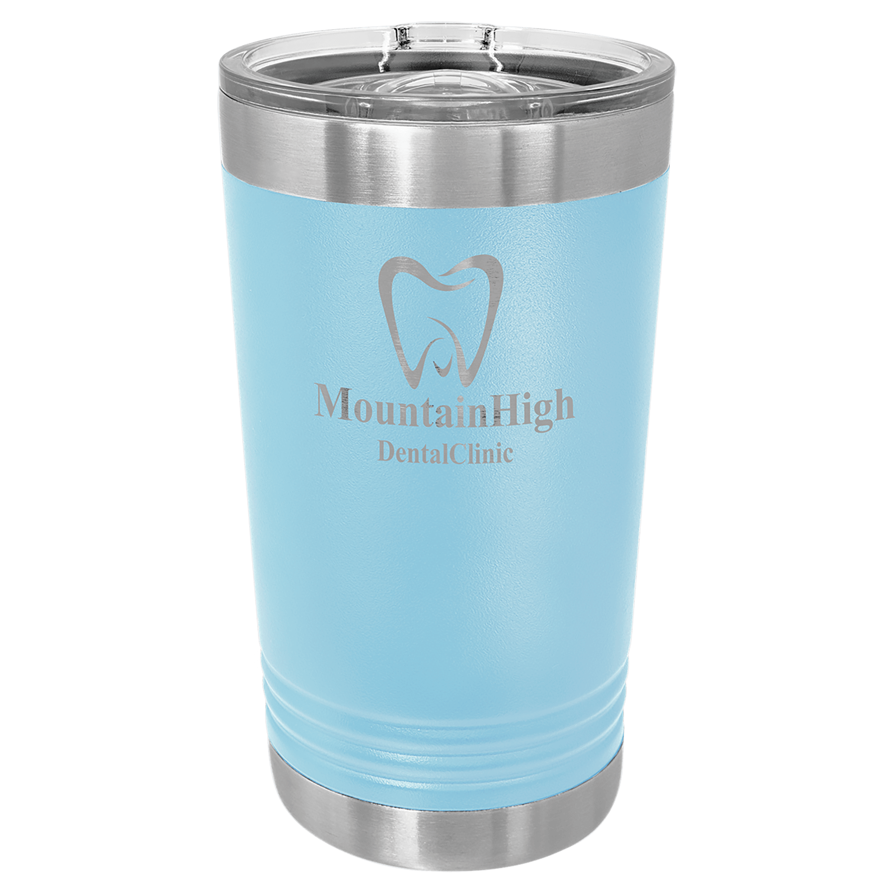 16 Oz. Stainless Steel Pint With Slider Lid
