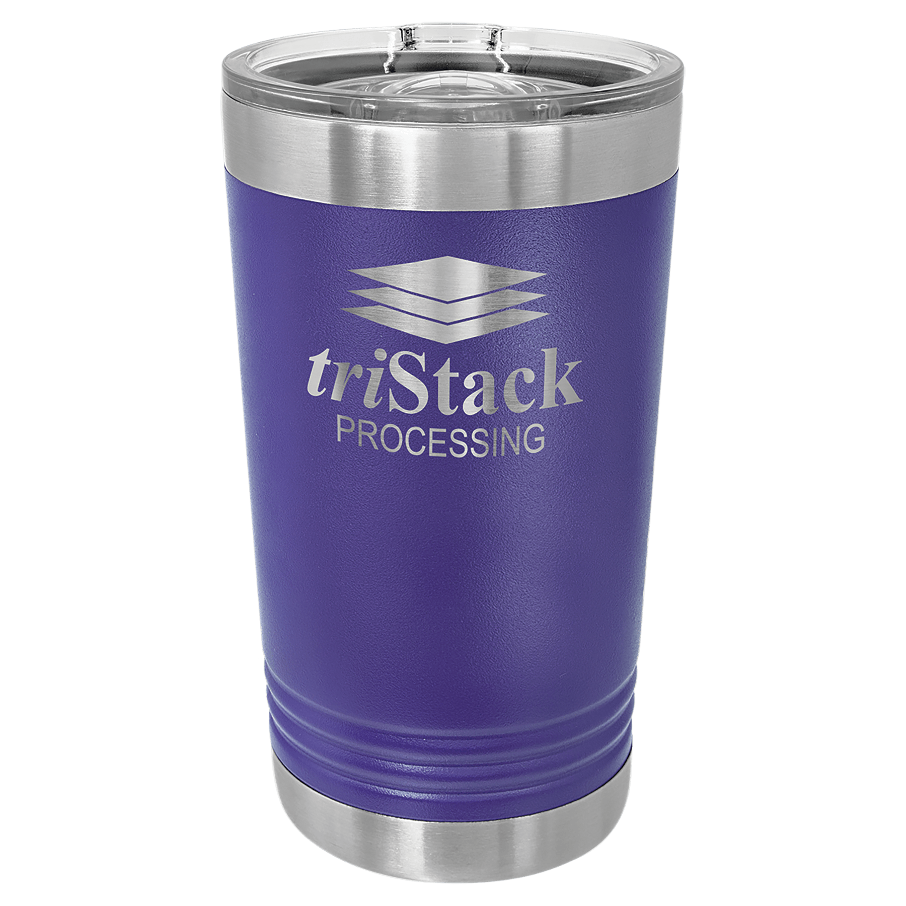 16 Oz. Stainless Steel Pint With Slider Lid