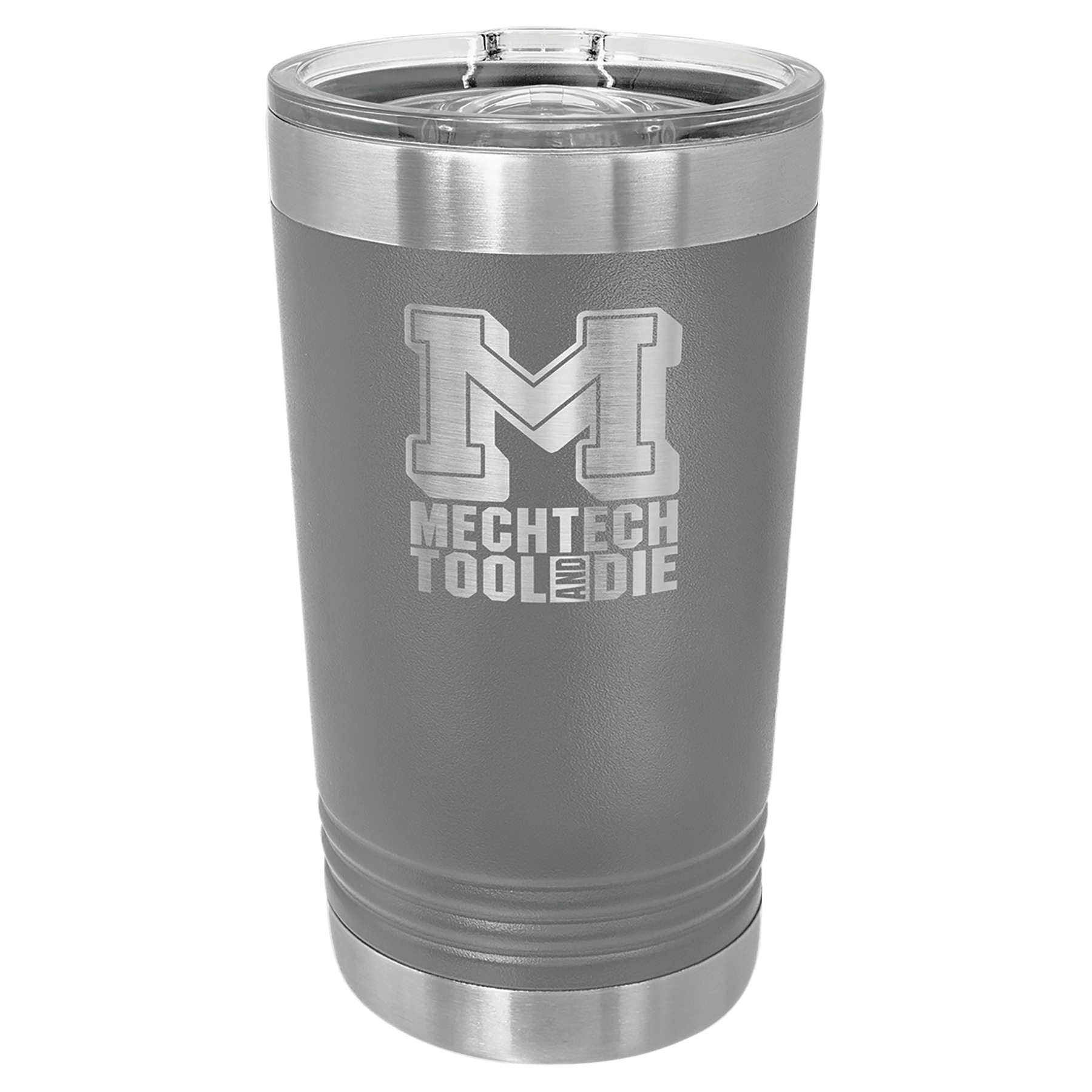 16 Oz. Stainless Steel Pint With Slider Lid