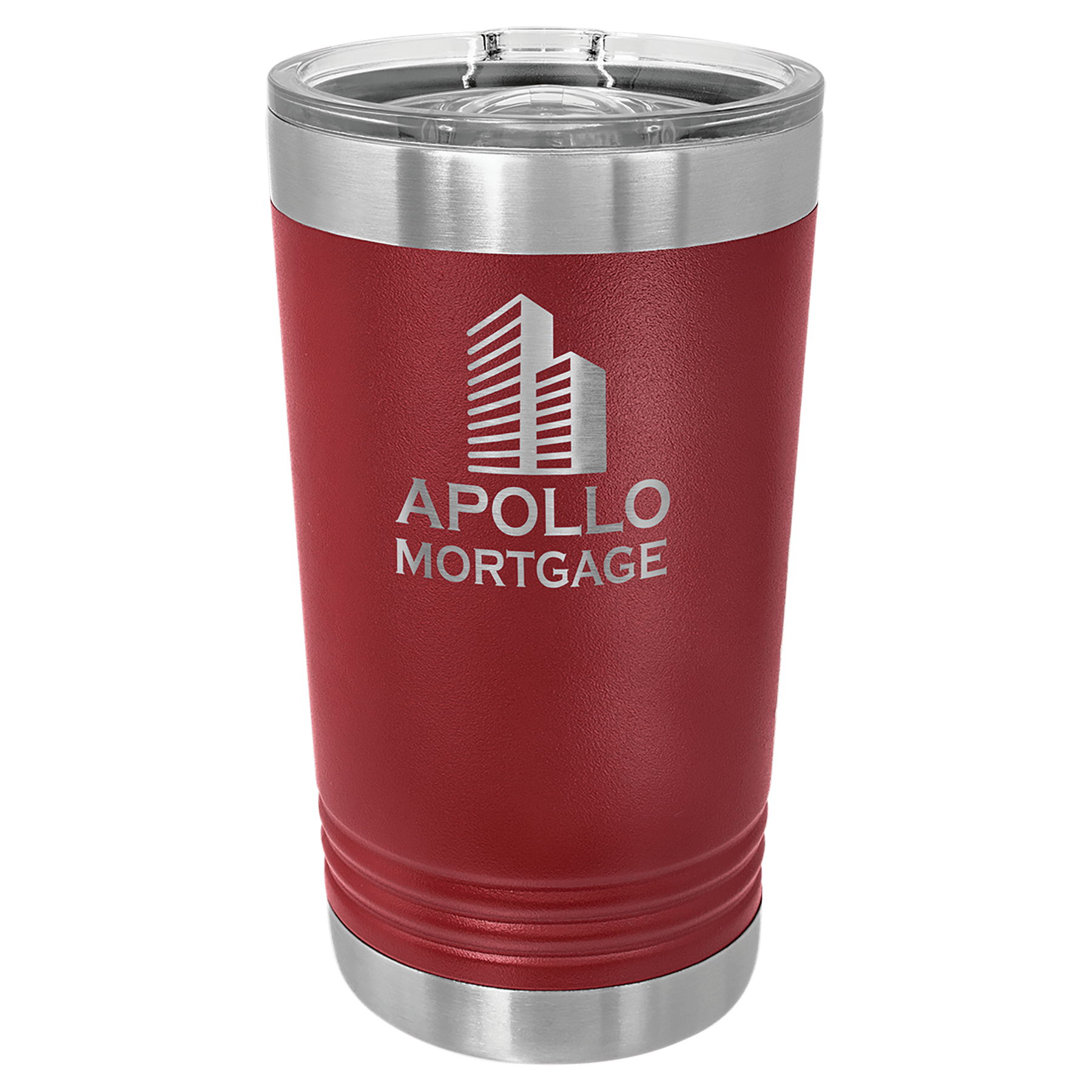 16 Oz. Stainless Steel Pint With Slider Lid
