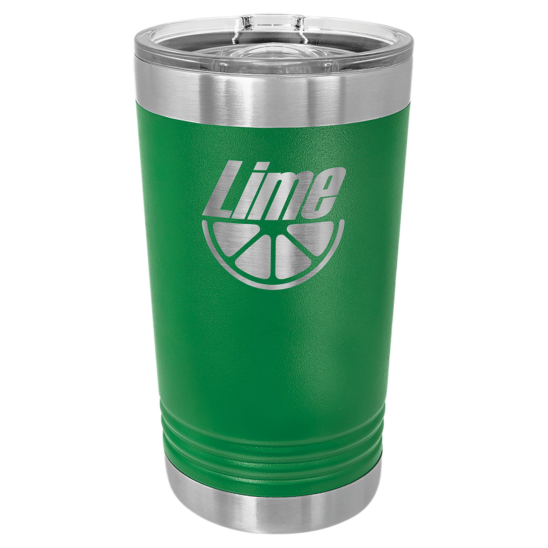 16 Oz. Stainless Steel Pint With Slider Lid