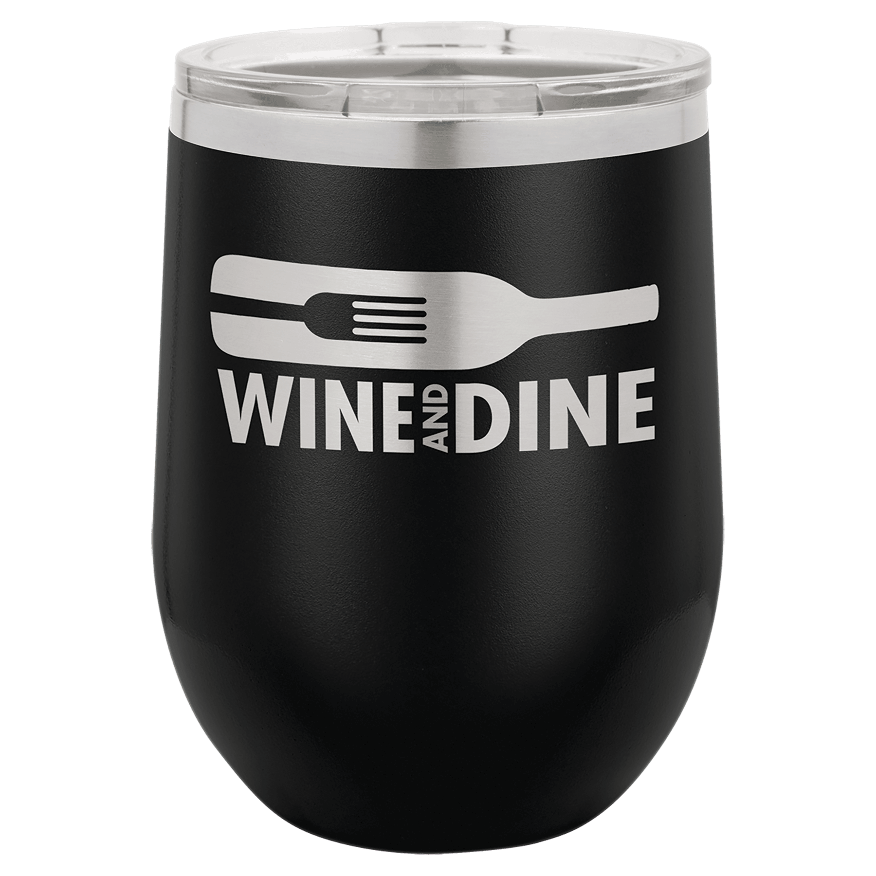12 Oz. Stainless Steel Vacuum Insulated Stemless Wine Tumbler With Lid