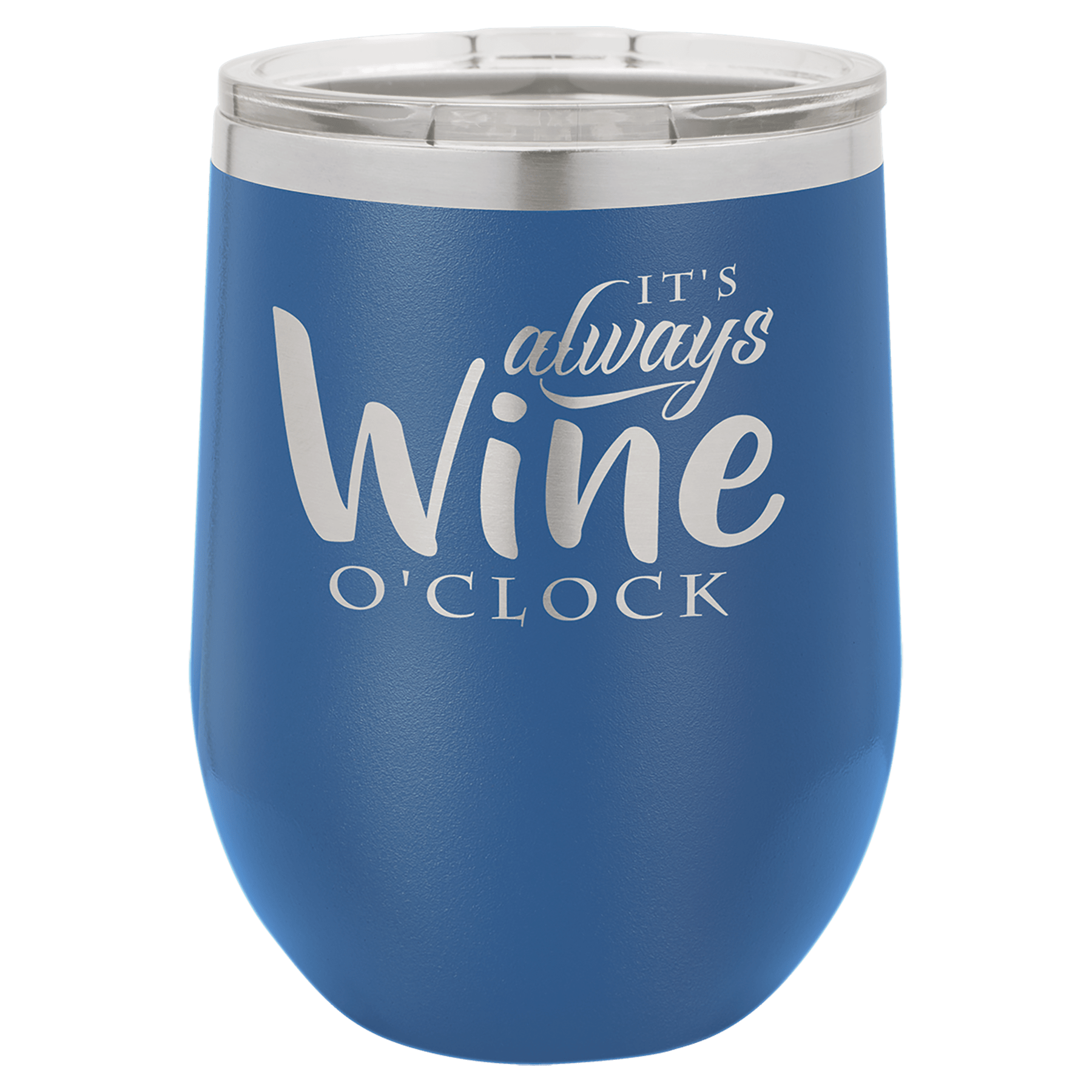12 Oz. Stainless Steel Vacuum Insulated Stemless Wine Tumbler With Lid