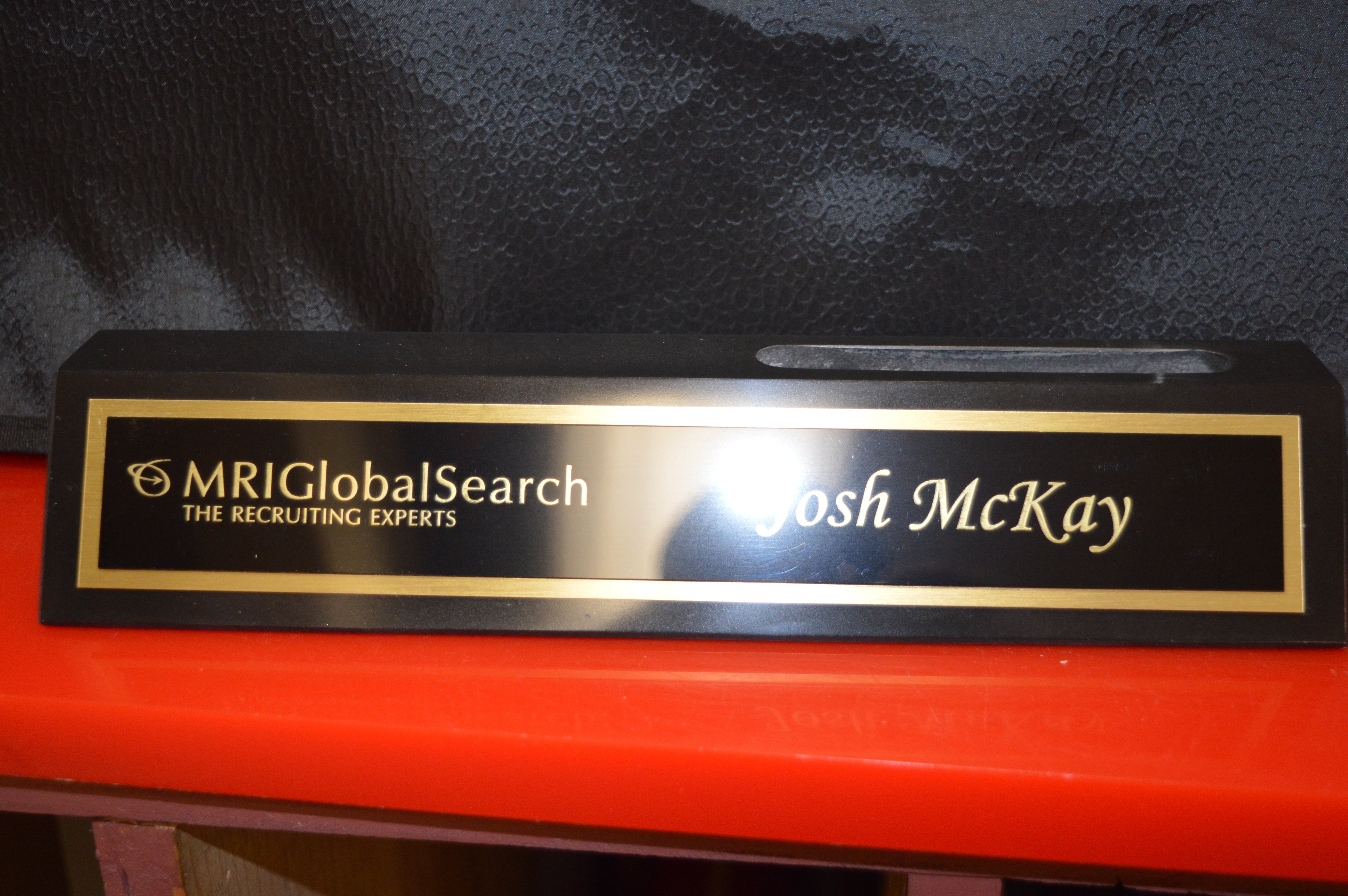 Marble Desk Wedge With Business Card Holder