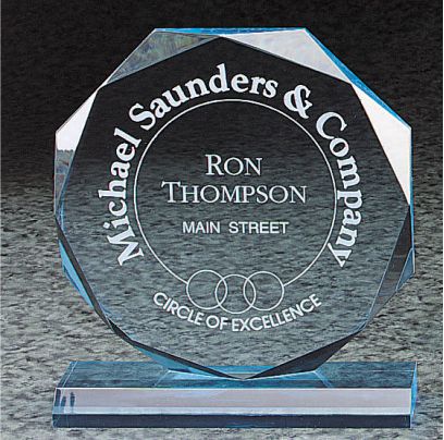 Acrylic Octagon Award