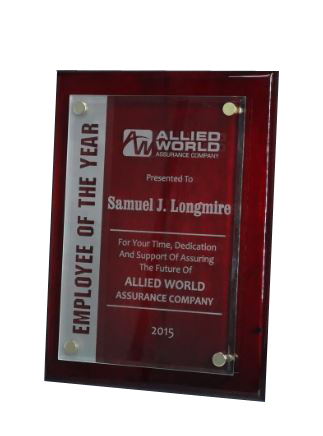 Canterbury Plaque With Stand-Offs Rosewood