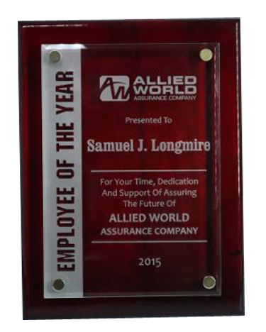 Canterbury Plaque With Stand-Offs Rosewood